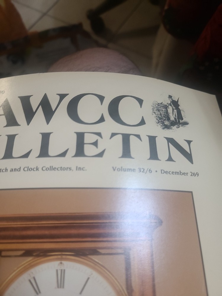 NAWCC Bulletin Dec. 1990 Issue #269 Clock