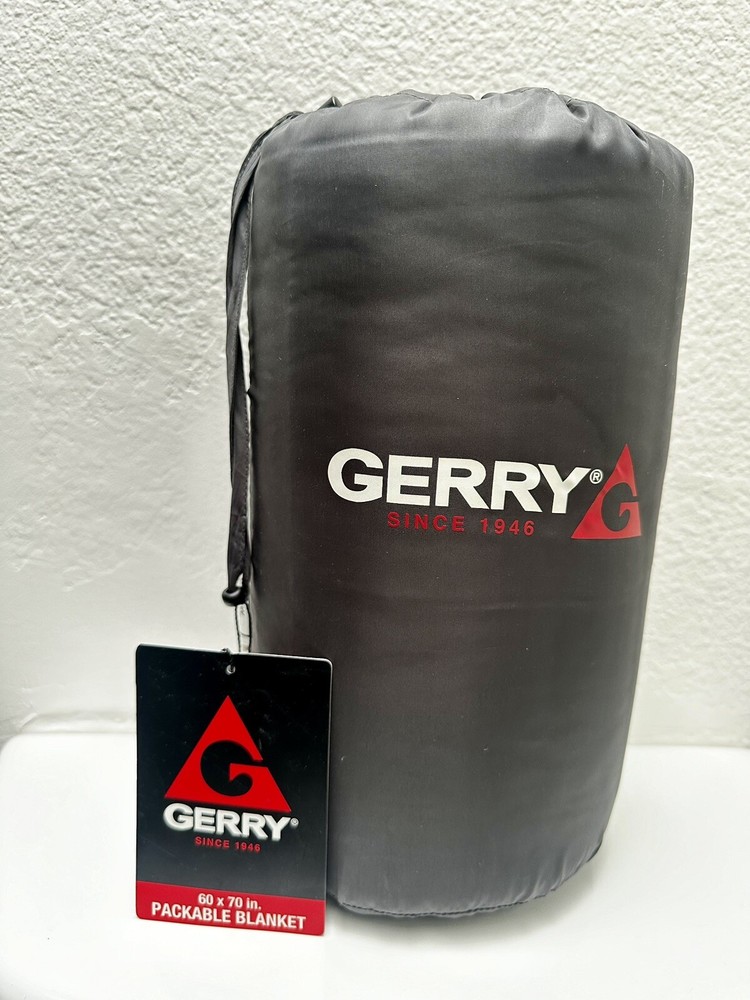 Puffy Camping Blanket Packable Gray Gerry Brand