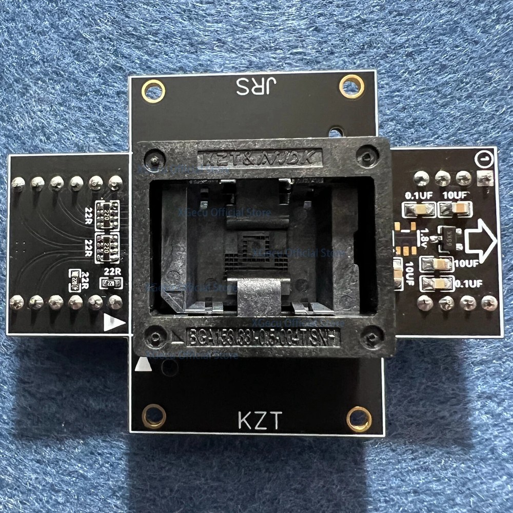BGA153 EMMC IC socket Adapter only work on XGecu T56 programmer, only 11.5*13 cm