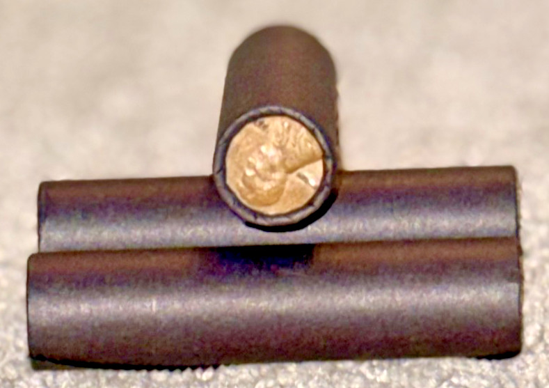 wheat penny black roll lincoln cent unsearched mixed dates mint marks bu