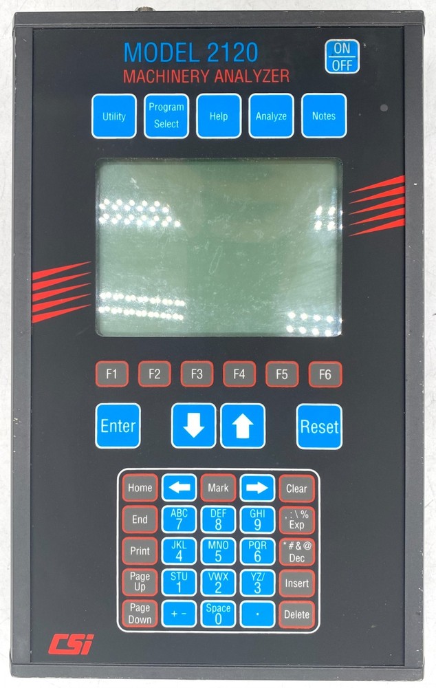 EMERSON CSI 2120-2 MACHINERY ANALYZER REV.2 W/ PROTECTIVE CASE