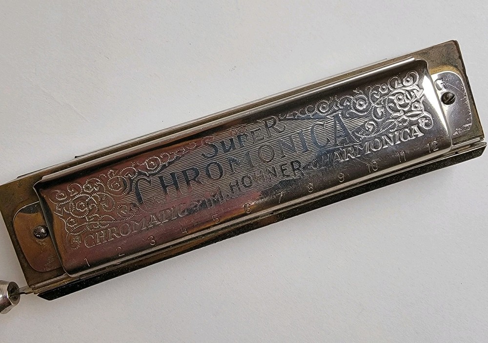 Hohner Super Chromonica Harmonica Key of G Working Slide Needs Work