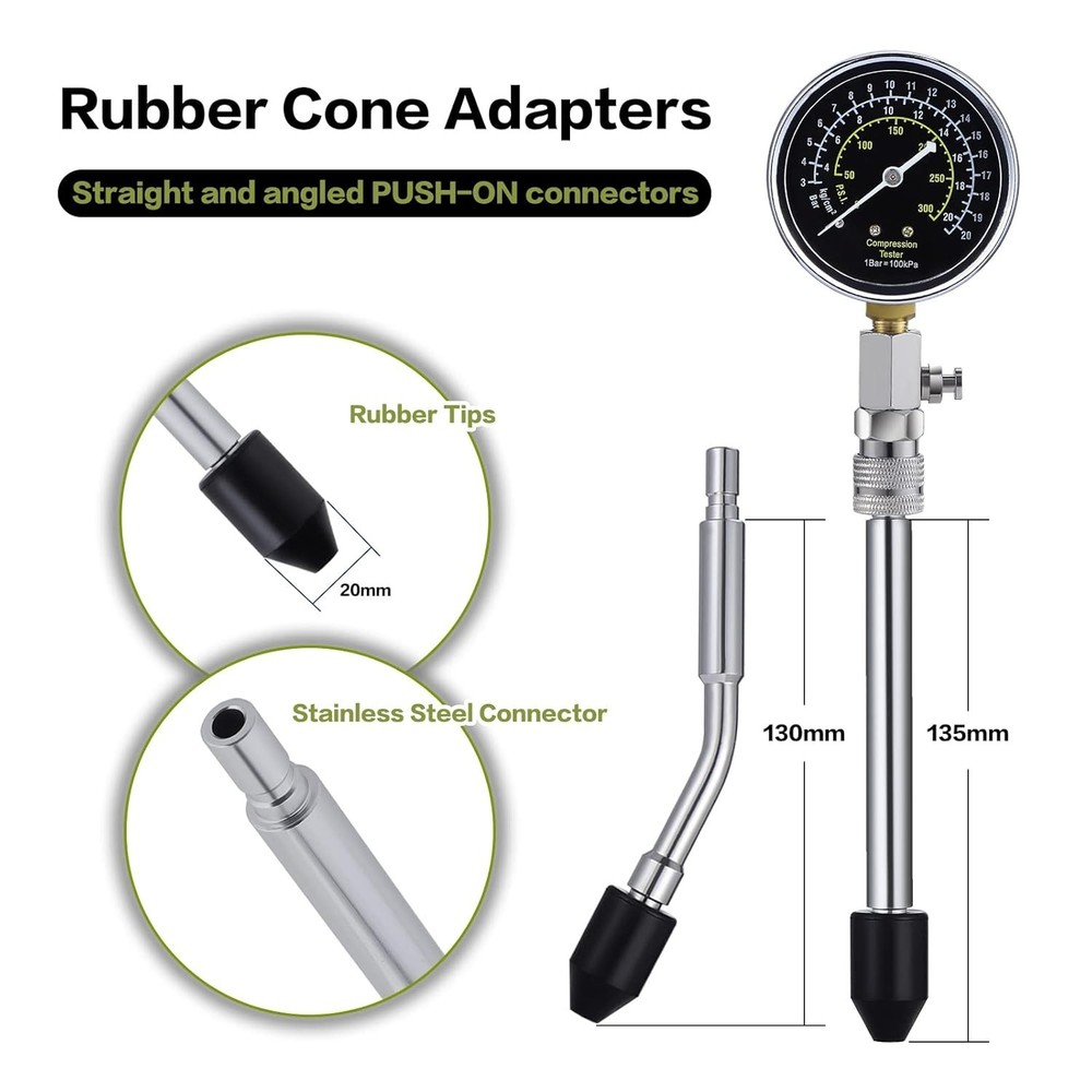 Compression Tester Compression Tester Petrol Compression Gauge, Engine Com...