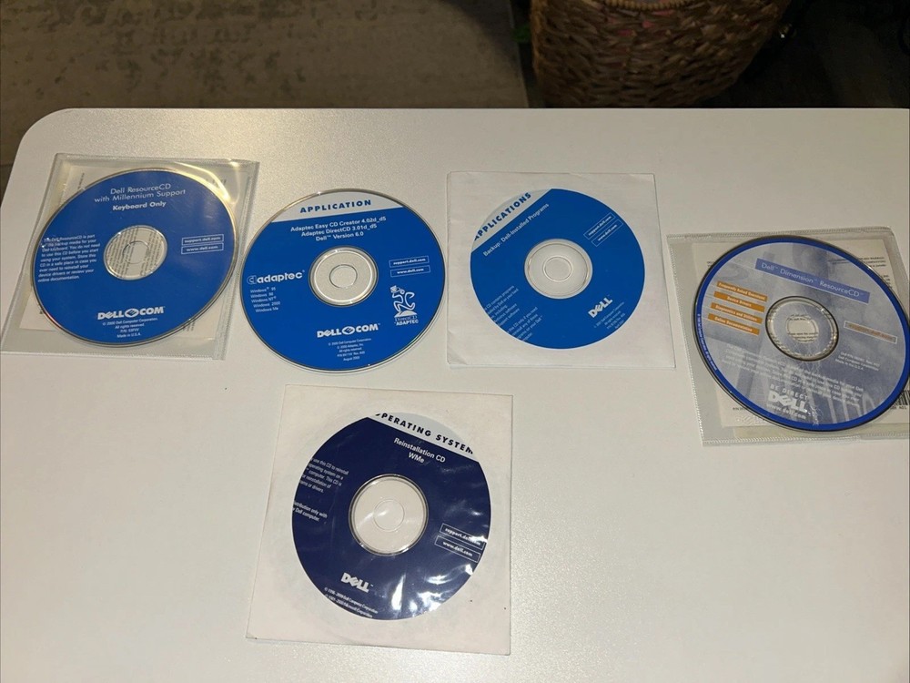 5 VTG DELL Drivers & Utility Resource CD's Reinstalling , Back Up +++