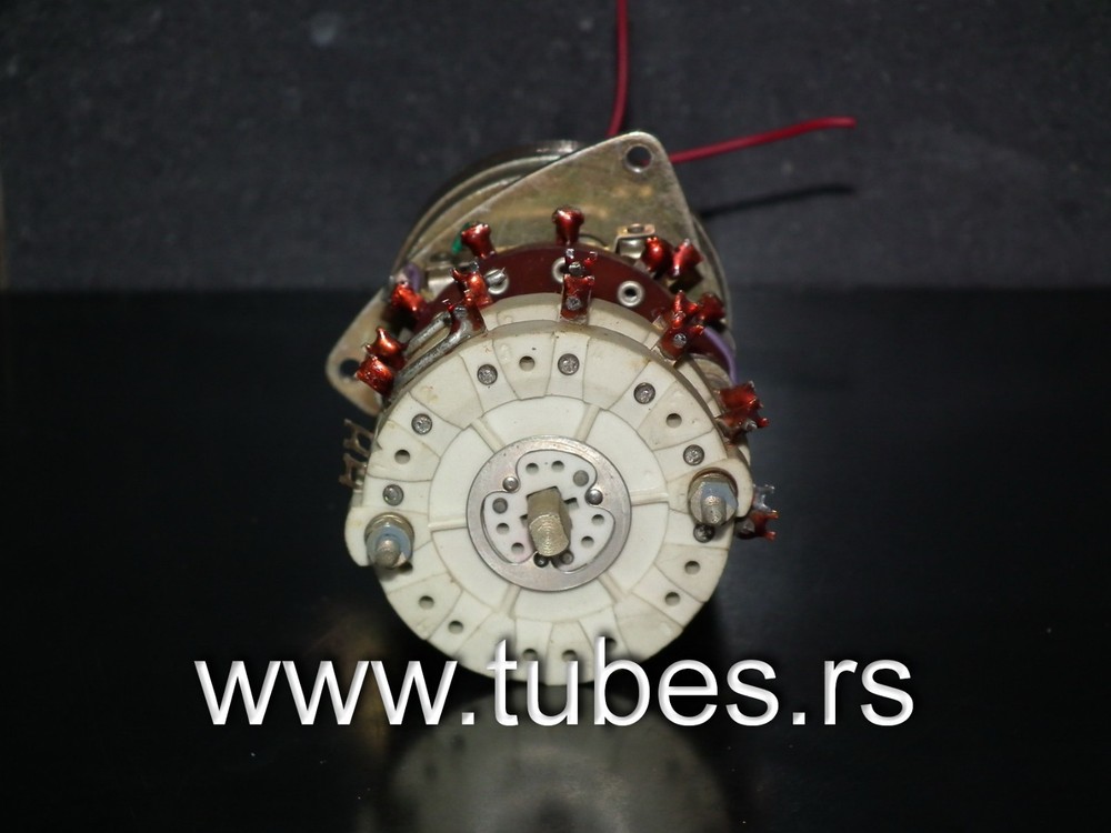 MOTORIZED CERAMIC SWITCH - DUAL SECTION 6 POSITIONS - RF AMPLIFIER ANTENNA TUNER