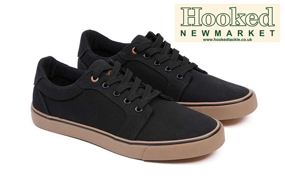 Fox Black Canvas Shoes *ALL SIZES*