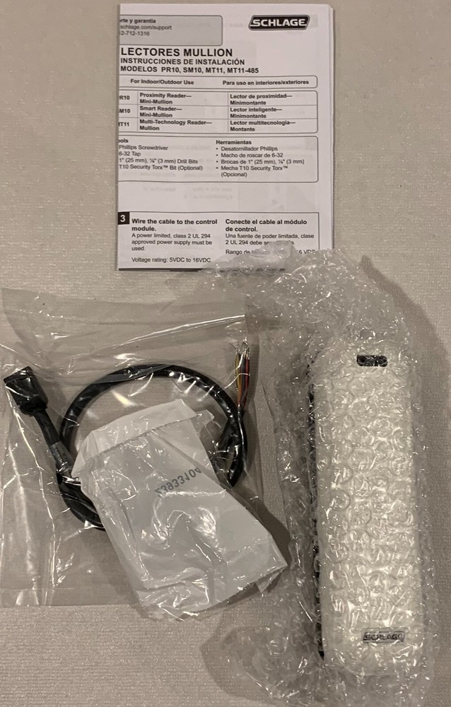 Schlage MT11 Multi-Technology Mullion Reader, Cream