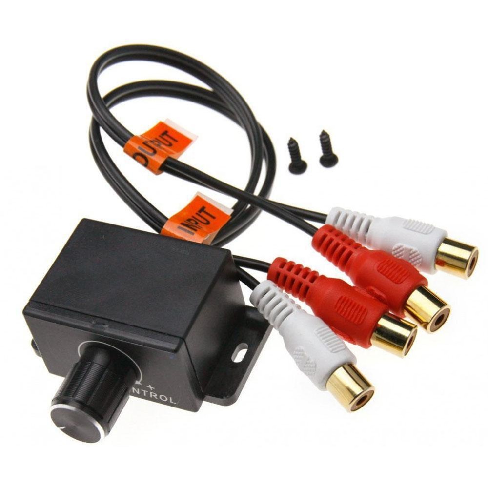Universal Car Audio Amplifier Bass RCA Level Remote Volume Control Knobs LC-1 US