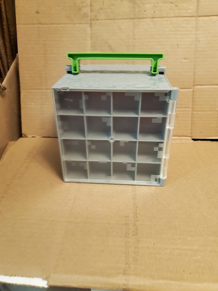 Minecraft Mini Figure Collector Case Stone Cube Playset Storage & Display Box.