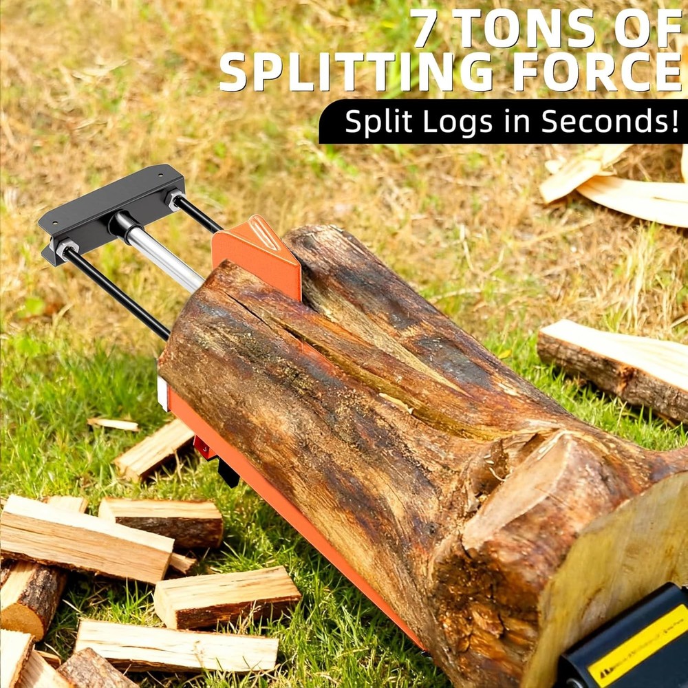 Portable Electric Log Splitter Compact Horizontal Power Wood Splitters Machine
