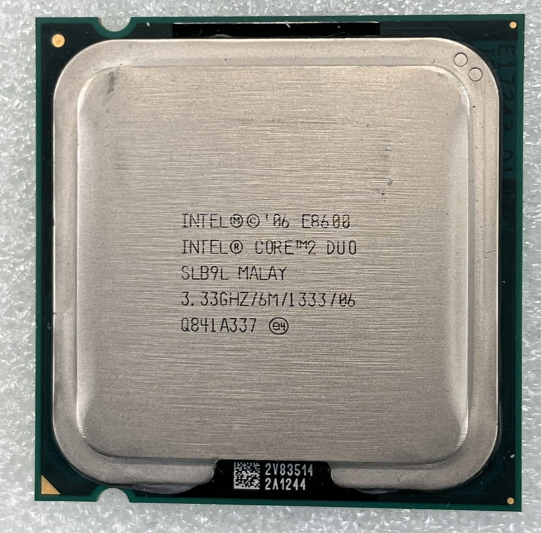 Intel Core 2 Duo E8600 SLB9L LGA775 3.33GHz Wolfdale Dual Core Processor 65W