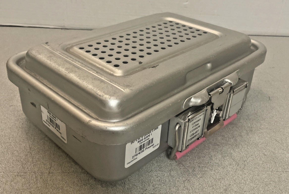 New V. Mueller Genesis CD0-4ST 12"x 8"x4" Solid Sterilization Container + Trays