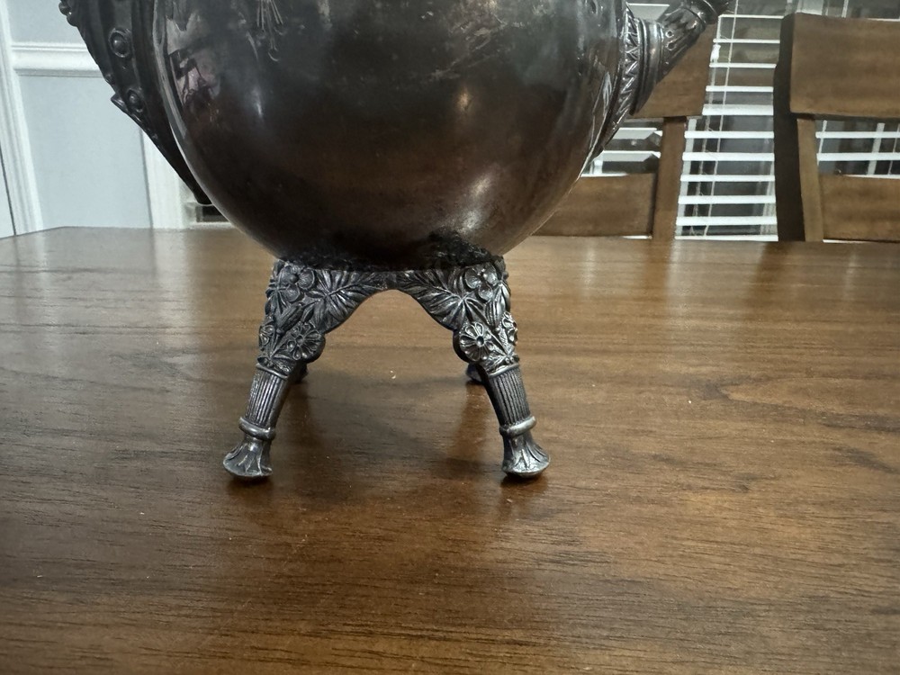 Antique Meriden Britannia Teapot Silver Plated Pattern 1925