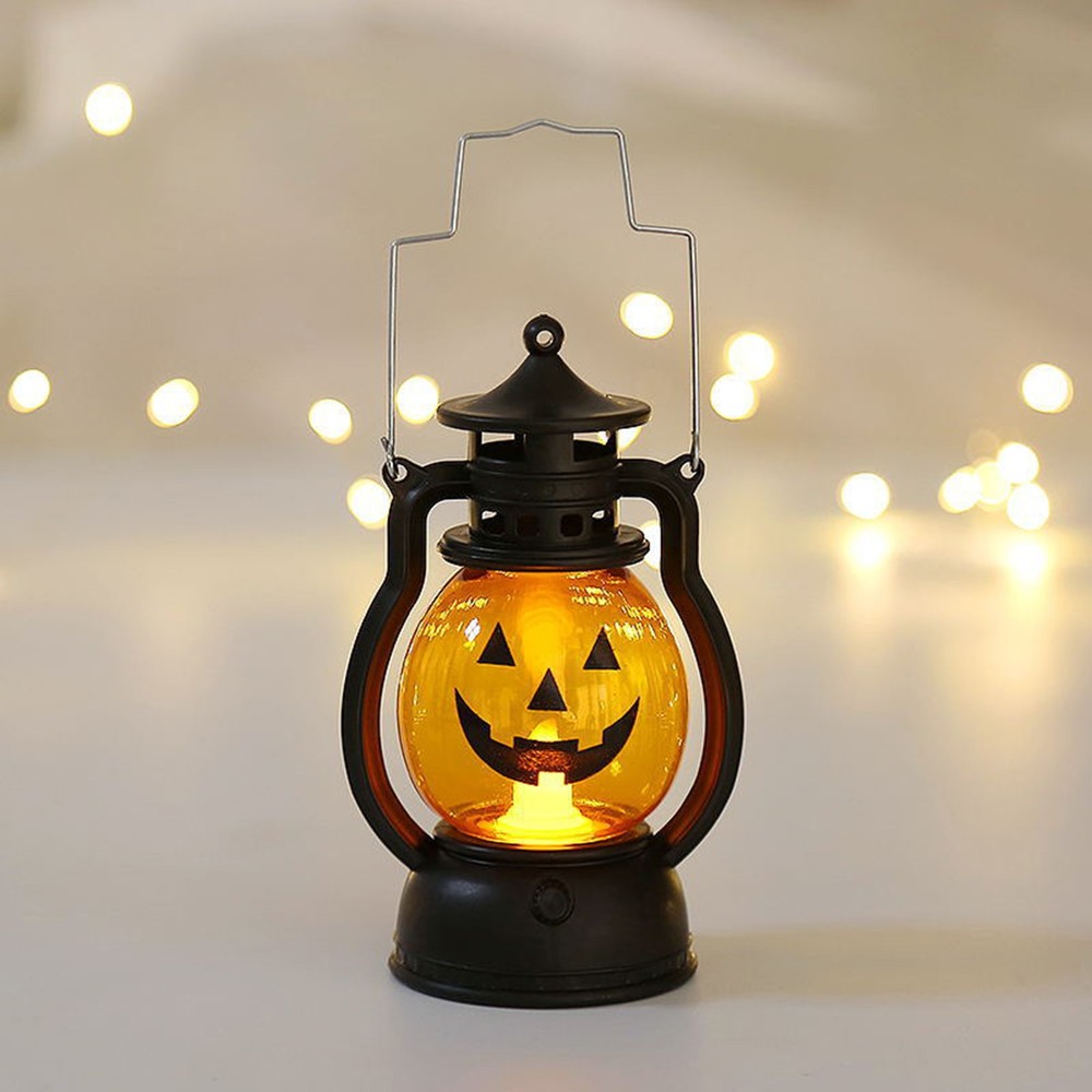A Style Halloween Pumpkin Lantern With Battery