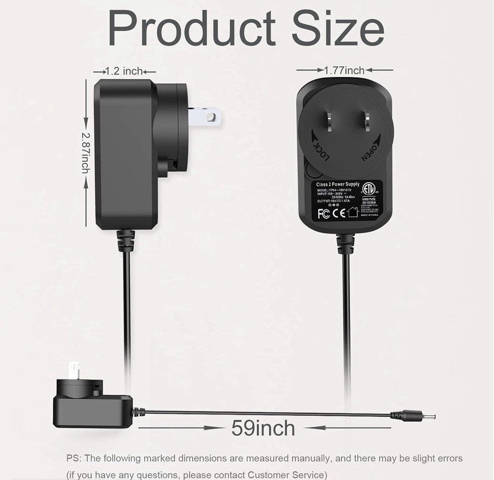 15W Echo Replacement Power Cord for Amazon Echo Dot