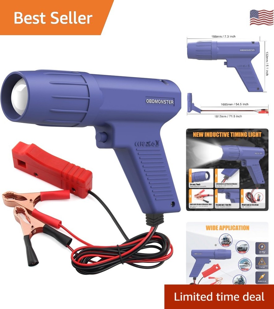 Pro Ignition Timing Light, 12V Engine Strobe Lamp Inductive Petrol Engine Tim...