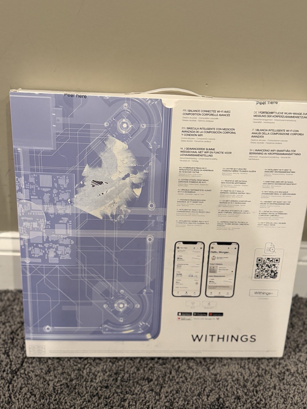 Withings Body Smart WiFi Scale WBS13-BLACK-ALL-INTER HQYD2ZM/A ❤️️✅❤️️✅ NEW