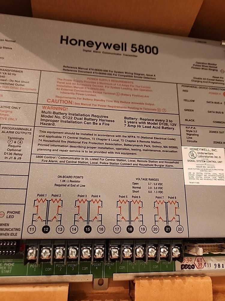 HONEYWELL 5800 C DIGITAL ALARM COMMUNICATOR