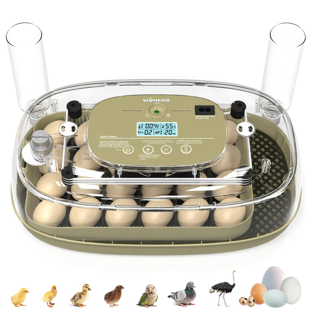 Incubator for Hatching Eggs,Automatic Turning,Temperature and Humidity Control D