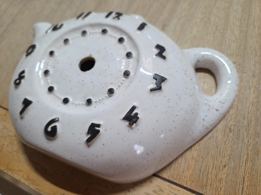 Tea\Coffee Pot Sessions Clock Ivory Ceramic: No Clock Restore Project A32