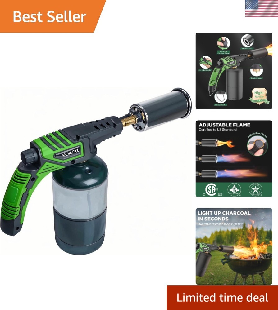 Lightweight & Compact Propane Torch for Grilling and Campfire Adventures