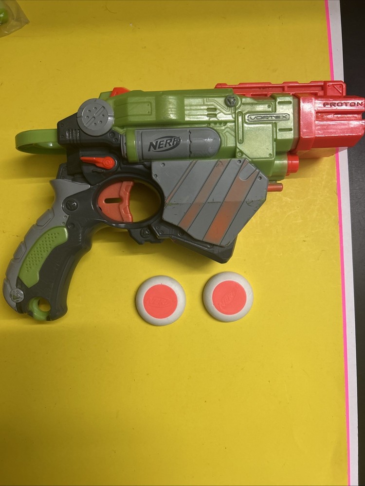 NERF VORTEX PROTON BLASTER Tested  2Disks included