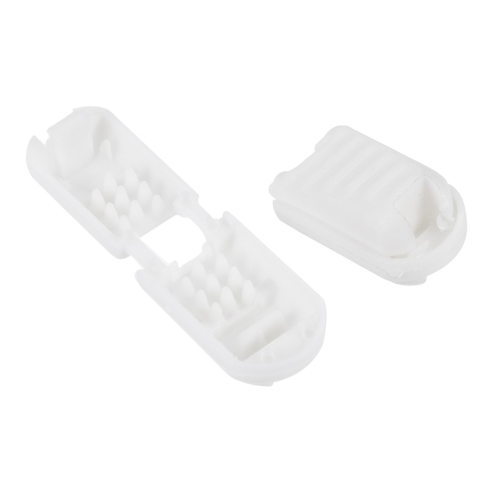 Zipper Pull Tabs, 100 Pack Cord Ends Extension Zip Fixer 21mm, White