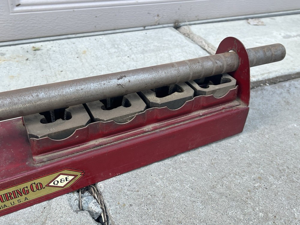 Vintage Red REED Manual Pipe Threader Set