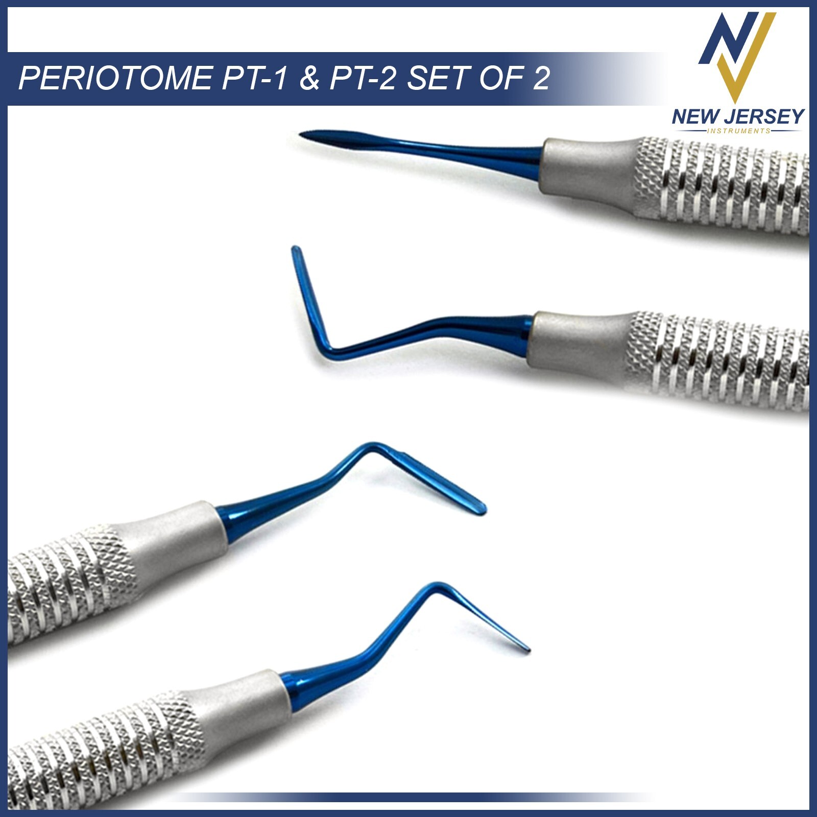 Dental Periotome PT1 PT2 Serrated Periodontal Ligament Implant Tooth Extraction