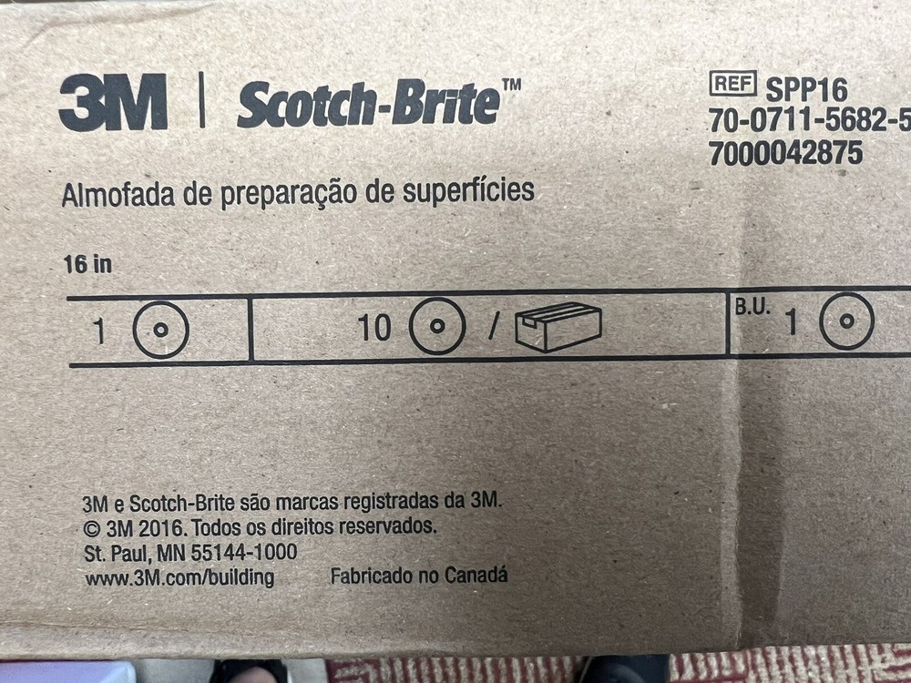 Scotch-Brite™ Surface Preparation Pad SPP16, 16 in, 10/Case