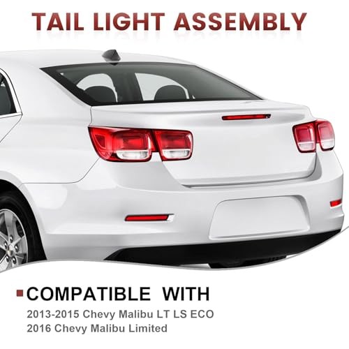 Tail Lights Assembly Compatible with 2013 2014 2015 Chevy Driver Side Outer