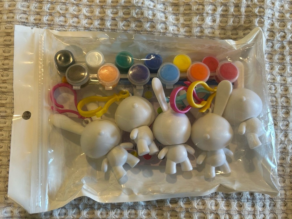 Paintable Bunny Keychains