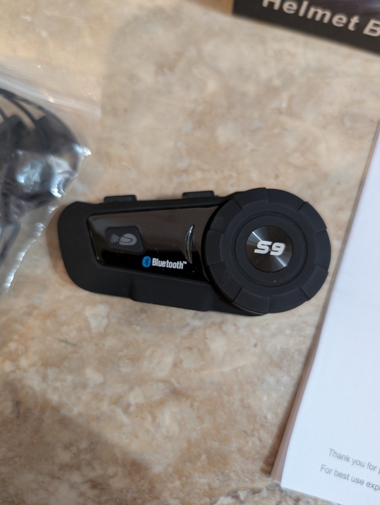 SCSETC S-9 Motorcycle Helmet Bluetooth Headset 2000m 6 Riders Intercom Open Box