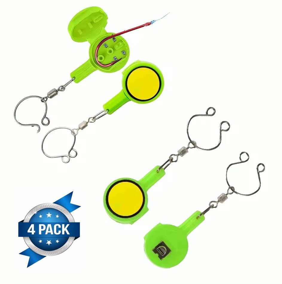 Quick Knot Tool For Fast Hook Tying & Smart Hook Cover (4 Pack)