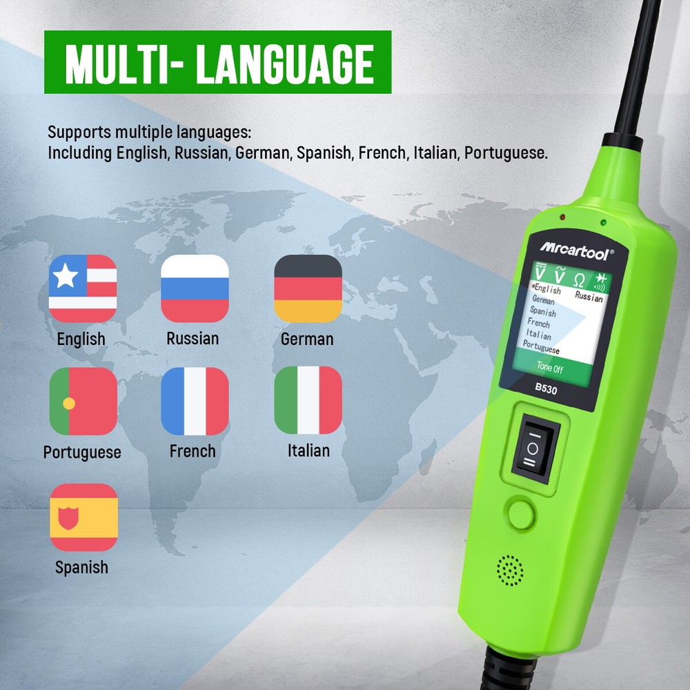 6-30V Circuit Tester Probe AC/DC Voltage Resistance Diode Activate Component