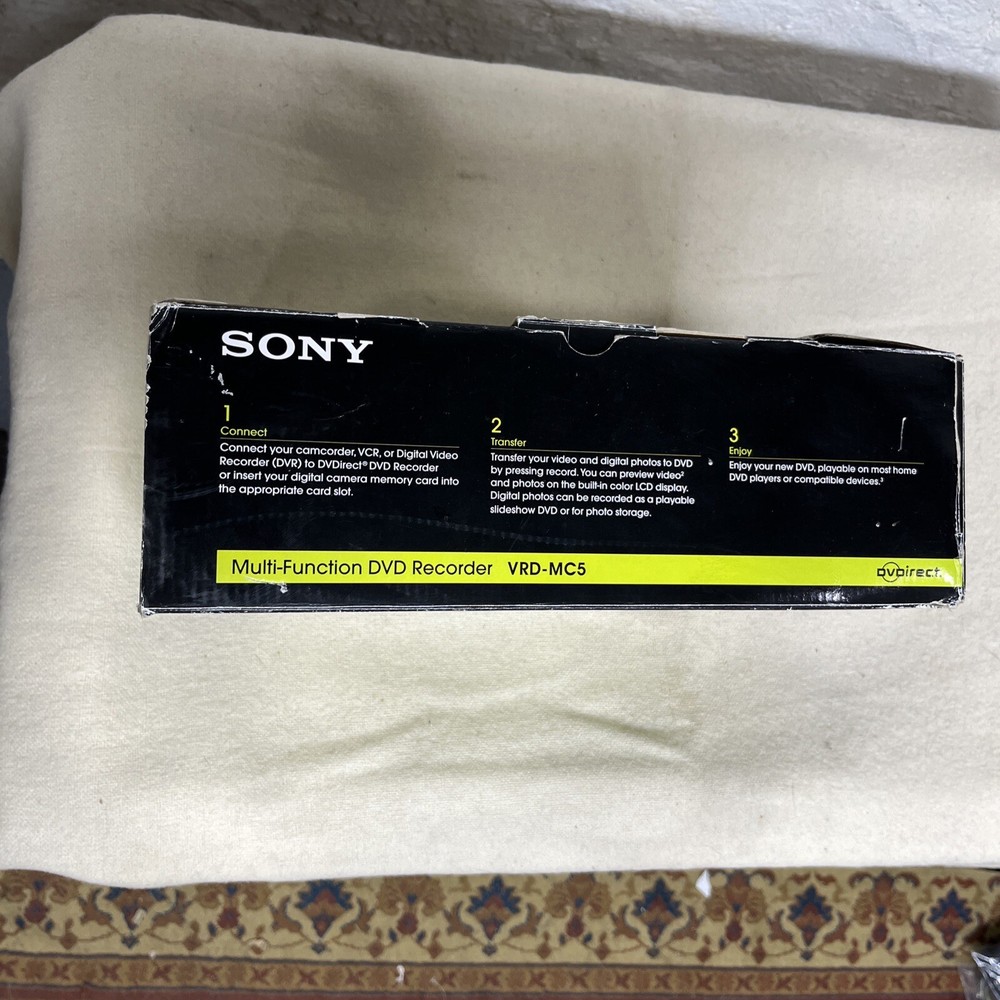 Sony DVD Recorder VRD-MC5 Multi-Function Bundle DVD-R Tested