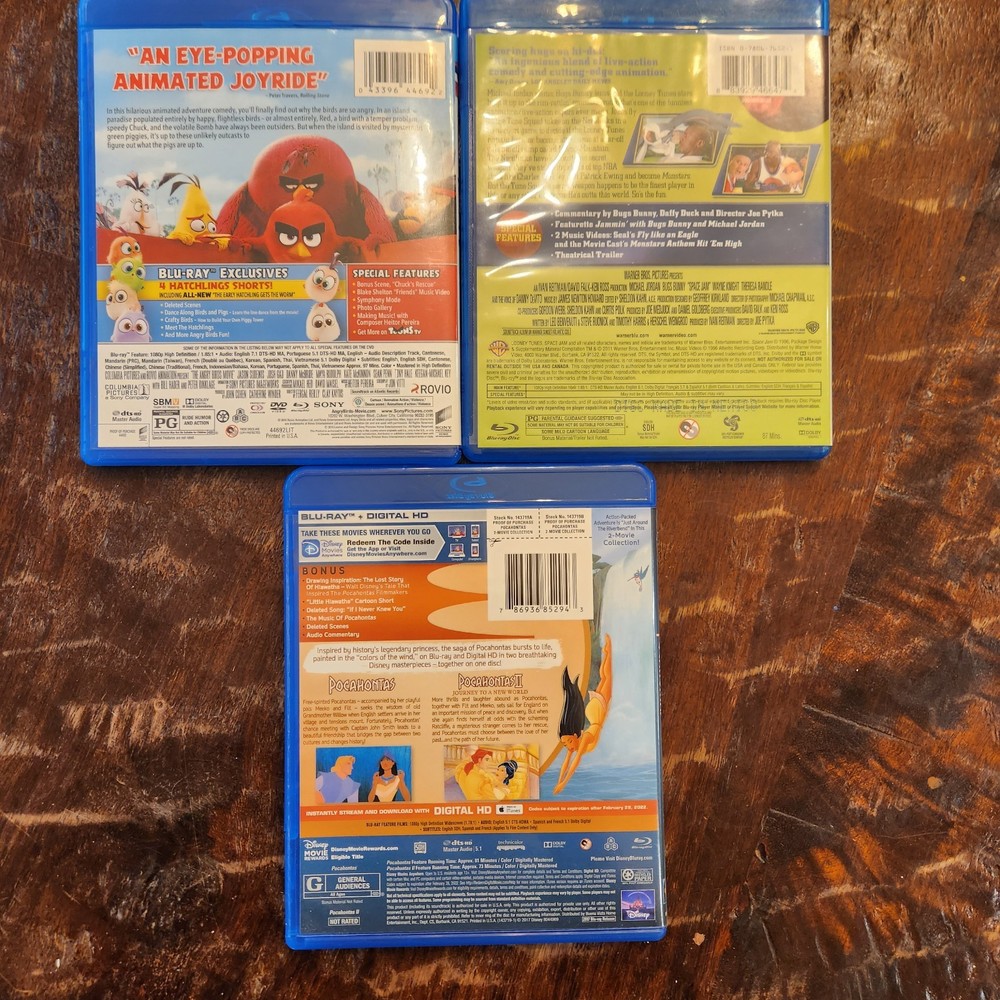 3 Empty Single Blu-ray Cases Artwork included (No Discs)