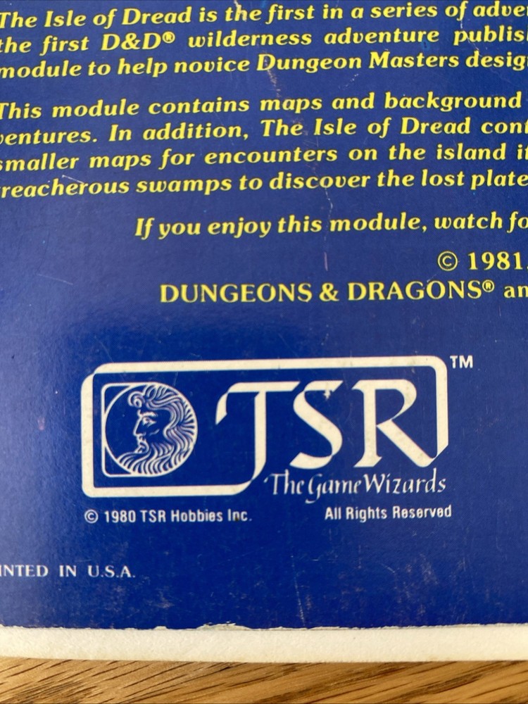 Dungeons And Dragons Modules TSR