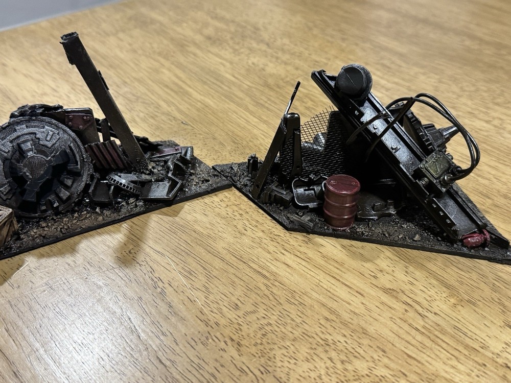 Warhammer 40k Post Apocalyptic Scatter terrain Table Top Custom
