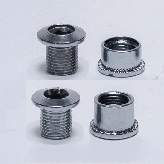 MTB Road Bike Crank Nuts Chainwheel Bolts Chainring Screws Bolt 6.5/8.5mm Steel