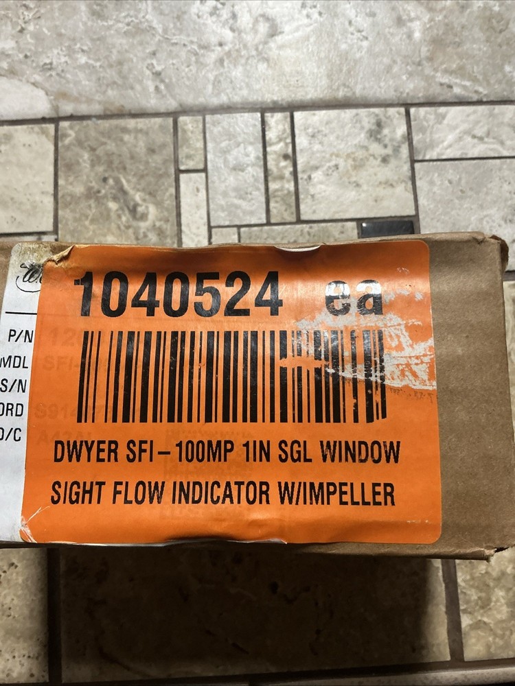 SFI-100-1 DWYER Window Sight Flow Indicator with Impeller