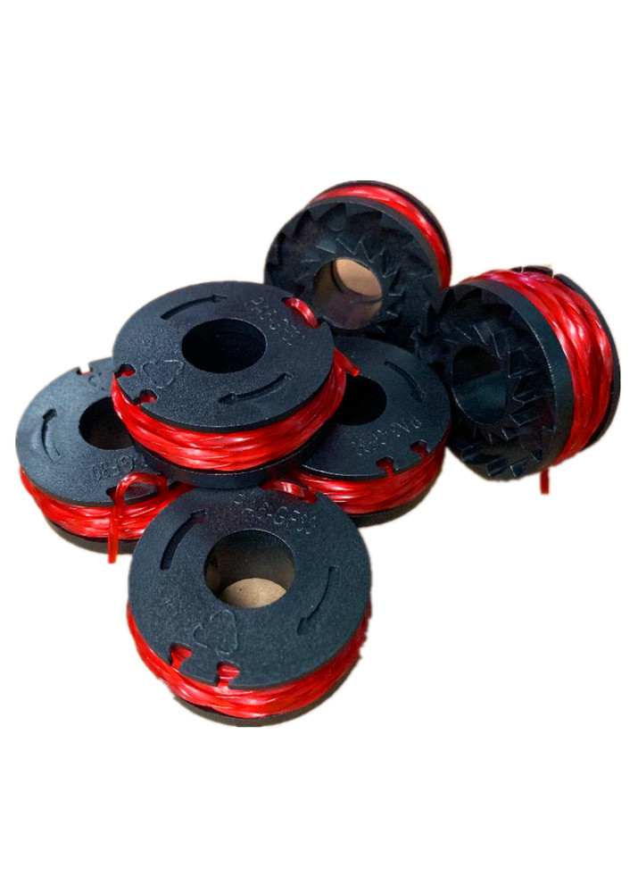 6 PACK Hyper Tough Twisted Trimmer Line Replacement Spool HT17-095-033-01