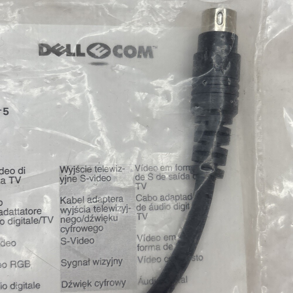 Dell S Video Port Splitter Cable Composite Convertor Adapter 044CTV