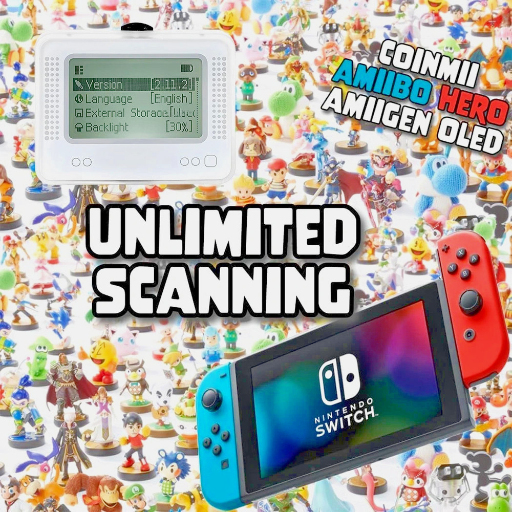 Amiibo NFC Tag Emulator Bluetooth-Compatible Emulator for Nintendo Switch 1 & 2