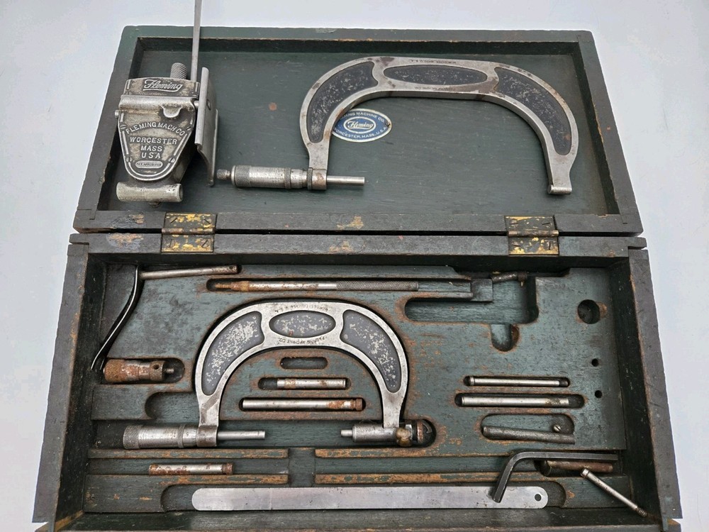 Fleming Mfg Micrometer Set In Box Plus