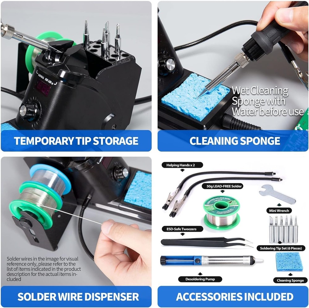 926 III Digital Soldering Iron Kit with Helping Hands