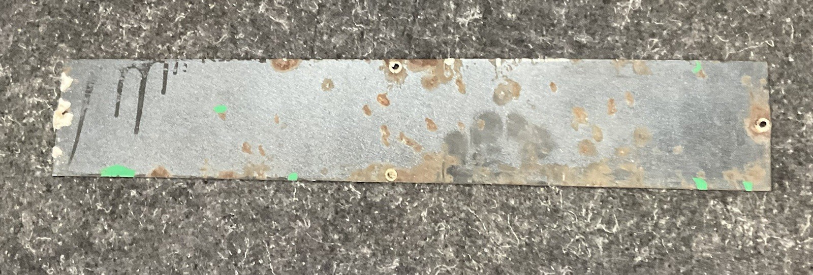 Texaco NO SMOKING Porcelain Gas Station Sign, original, vintage 23"×4"