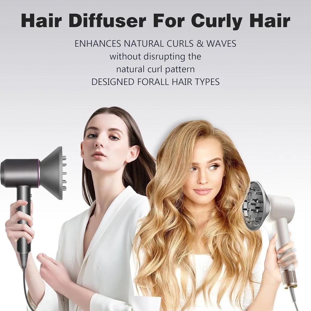 Genuine Supersonic Diffuser Attachment Hair Dryer Accessory Gray