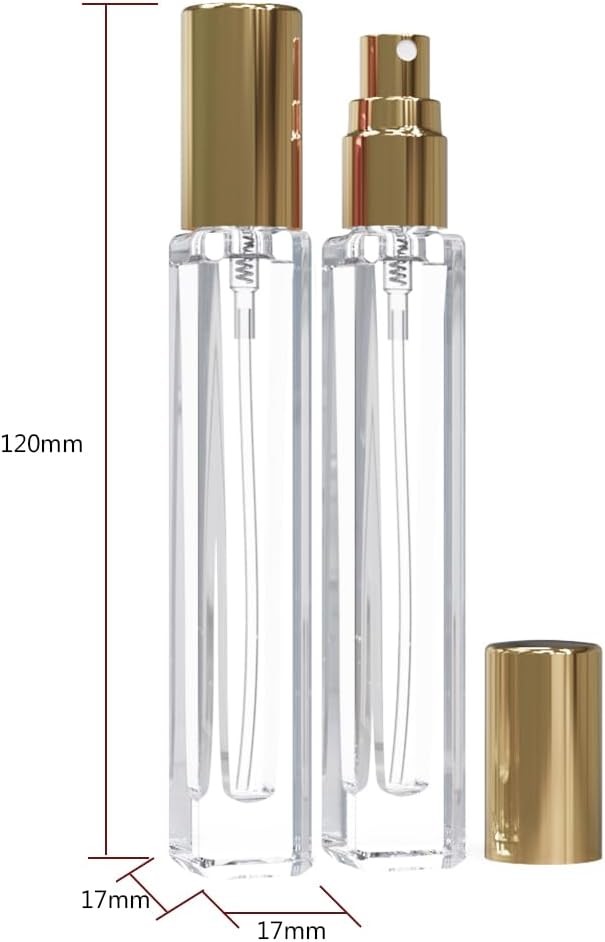 5PCS Cologne Atomizer Empty, 10ML Mini Perfume Bottles Refillable With Dispenser
