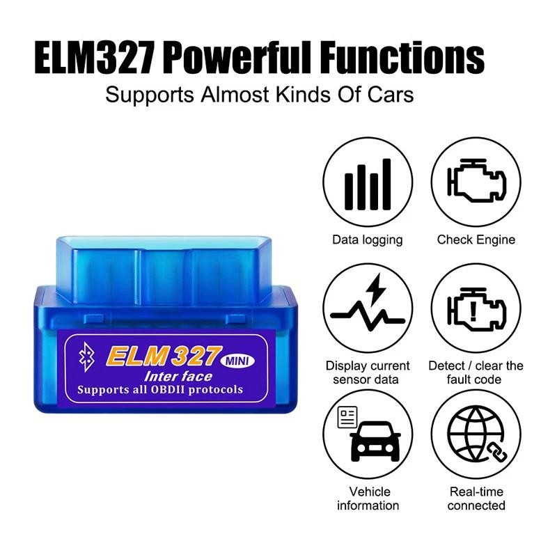 OBD2 Scanner Mini Elm327 V2.1 Code Reader Car Diagnostic Tools Check Engine Scan